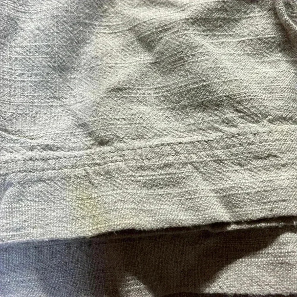 Free People High Waisted Cropped Linen Blend Pants Size 14 - Picture 6 of 6